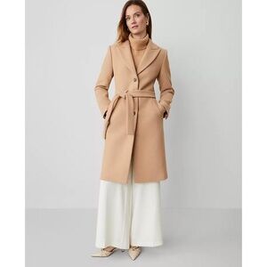 Ann Taylor Belted Tie Waist Coat NEW